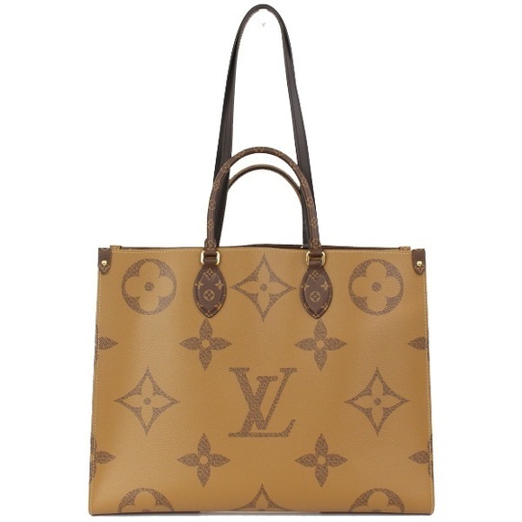 Louis Vuitton On The Go GM Monogram Handbag Brown Beige - Picture 2 of 2